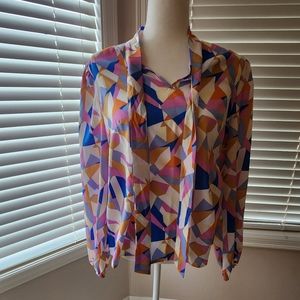 Pastel Geometric Lady's blouse